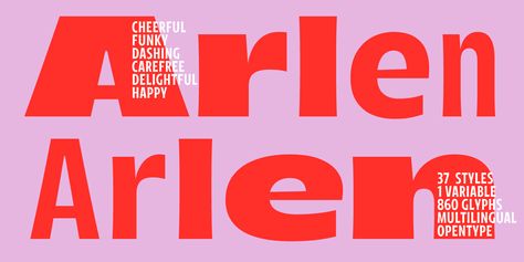 Arlen’s Off-Kilter Magnetism Highlights the Charm of Imperfect Design – PRINT Magazine Funky Fonts, Font Face, Visual Culture, Creative Fonts, Good Cheer, Web Design Agency, Hand Painted Signs, Modern Fonts, Sans Serif Fonts