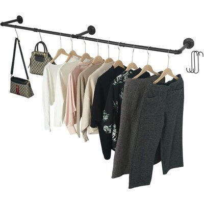 Bar Clothes, Pipe Clothes Rack, Garment Rack, Small Space Storage, Industrial Pipe, Clothes Rail, Hanging Clothes, Garment Racks, Closet System