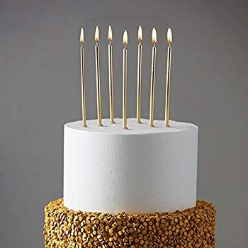 AmazonSmile: Meri Meri, Rose Gold Long Candles, Birthday, Party Decorations, Dinnerware - Pack of 16: Gateway Long Birthday Candles, Metallic Birthday, Birthday Cake Candles, Champagne Birthday, Gold Birthday Cake, Unique Birthday Cakes, Cupcake Candle, Long Candles, Cake Candles