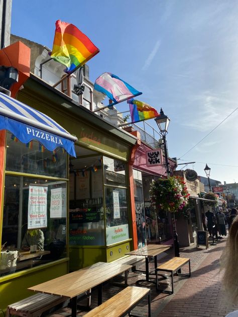 #pride #brighton #transflag Brighton University, Brighton Aesthetic, Uni Motivation, Besties Summer, Brighton Pride, Brighton Lanes, Trans Flag, Uni Life, 2023 Vision