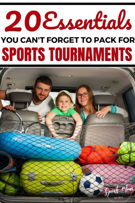 20 Essentials to Pack for Tournaments- Always be ready to hit the road for a travel or local sports tournament with this checklist of 20 essentials you just can’t forget to pack. Whether it’s baseball, softball, football, soccer, or something else, this list will help you remember all of the important items that are easily forgotten! Camping Lists, Family Packing List, Travel Softball, Soccer Essentials, Soccer Drills For Kids, Softball Tournaments, Hockey Tournaments, Baseball Tournament, Travel Baseball