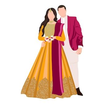 Lehenga Vectors, Photos and PSD files | Free Download Indian Couple Cartoon, Couple Illustration Wedding, Cartoon Wedding Invitations, Bride And Groom Cartoon, Wedding Couple Cartoon, Digital Wedding Invitations Design, Dress Posing, Wedding Card Design Indian, Indian Wedding Invitation Card Design