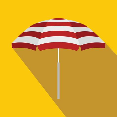 Beach umbrella icon, flat style Beach Umbrella Illustration, Umbrella Drawing, Umbrella Illustration, Summer Umbrella, Umbrella Painting, Sun Umbrella, Beach Umbrella, Beach T Shirts, Flat Style