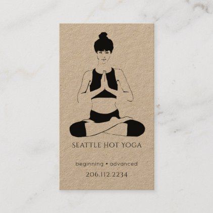 Yoga Business Cards, Silhouette Yoga, Yoga Lifestyle Photography, Yoga Room Design, Kraft Business Cards, Yoga Instructor Business Card, Yoga Cards, Yoga Studio Design, Yoga Business