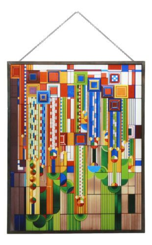 • This Frank Lloyd Wright Saguaro Metal Framed Stained Glass vividly recreates one of Wright's most popular designs. The design is one of a number of Liberty Magazine cover designs from 1926-27 that the editors thought to be too "radical" and never used. In 1973 there was a fire in the Arizona Biltmore. This graphic was selected from the Frank Lloyd Wright Archive to be rendered in stained glass in the reconstructed foyer. • On this glass panel, enamel colors are individually applied to a single Frank Lloyd Wright Stained Glass, Flowers Stained Glass, L'art Du Vitrail, Stained Glass Window Panel, Cactus Flowers, Saguaro Cactus, Stained Glass Panels, Frank Lloyd, Frank Lloyd Wright