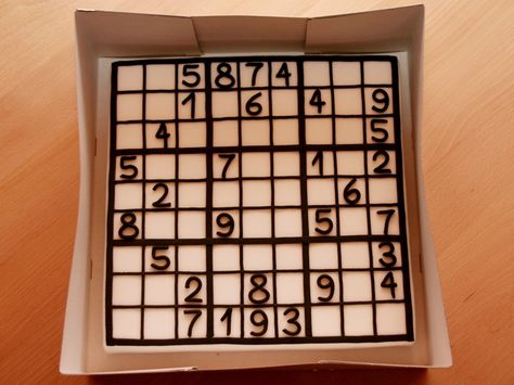 Sudoku Cake, 70th Birthday Cake, July 1st, 70th Birthday, Sweet Stuff, Cake Inspiration, Yum Yum, Summer Drinks, How To Make Cake