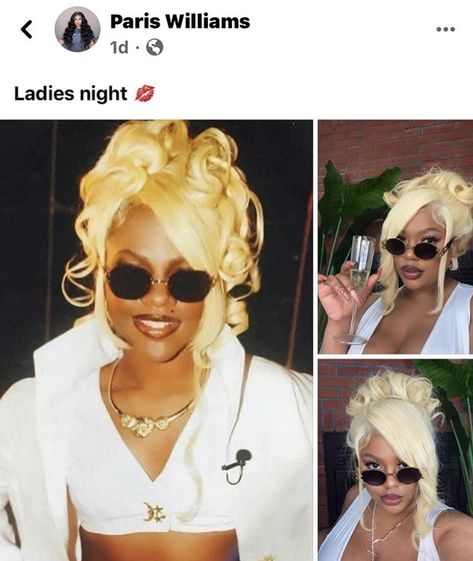 Baps Inspired Hairstyle, Freaknik Ideas, Freaknik Hairstyles, Freaknik Party, 90s Freaknik, Braided Ponytail Weave, Black Hair 90s, 90s Party, Lil Kim