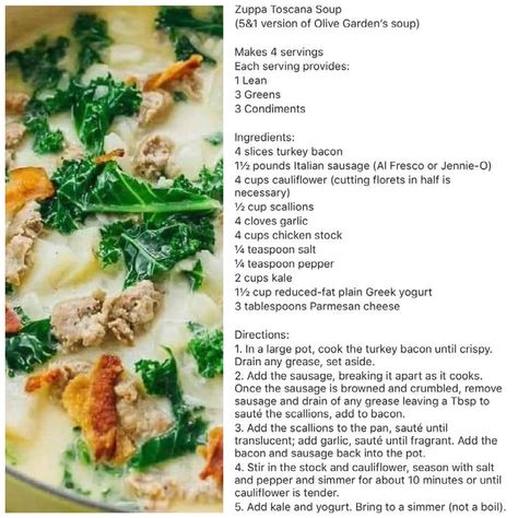 Slow Cooker Beef Tacos, Optavia Meals, Lean Protein Meals, Diet Soup Recipes, Vegetable Soup With Chicken, Healthy Soups, Green Meals, Lean And Green, Green Soup