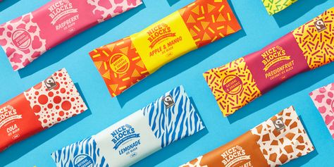 45 Bold Colored Packaging Designs — The Dieline - Branding & Packaging Design Benefits Of Organic Food, Ice Cream Packaging, Ice Blocks, Graphic Design Packaging, On A Stick, Food Packaging Design, Fun Treats, Design Packaging, Creativity And Innovation