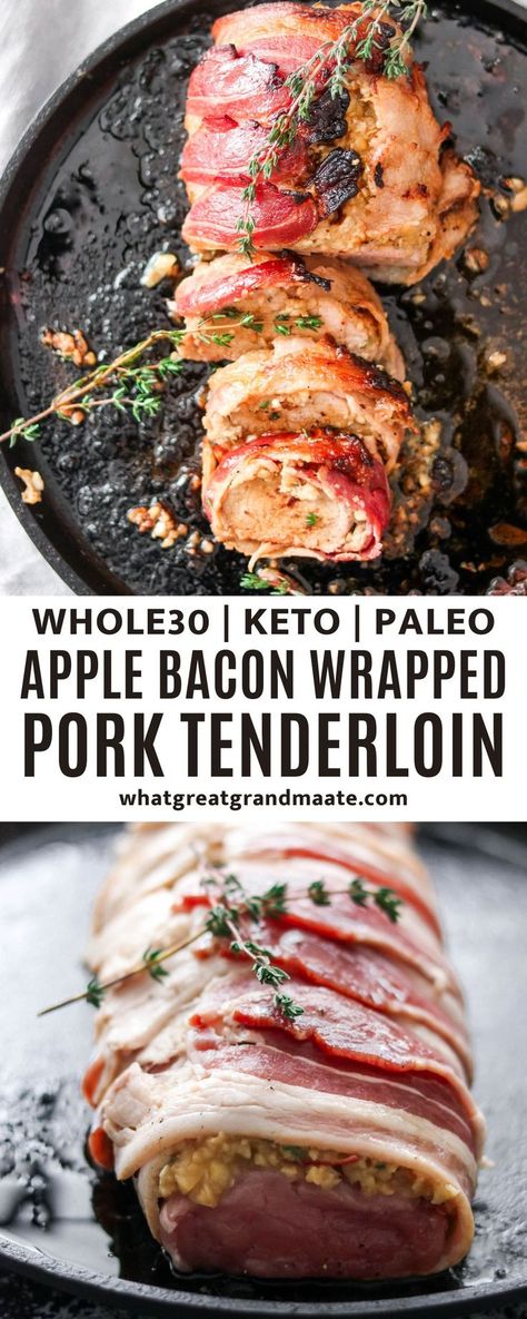 Whole 30 Keto Crockpot Recipes, Keto Bacon Wrapped Pork Tenderloin, Pork Loin Whole 30 Recipes, Apple Tenderloin Recipes, Whole30 Pork Tenderloin, Keto Pork Tenderloin Recipes In Oven, Whole 30 Pork Loin, Paleo Pork Tenderloin Recipes, Whole 30 Pork Tenderloin Recipes