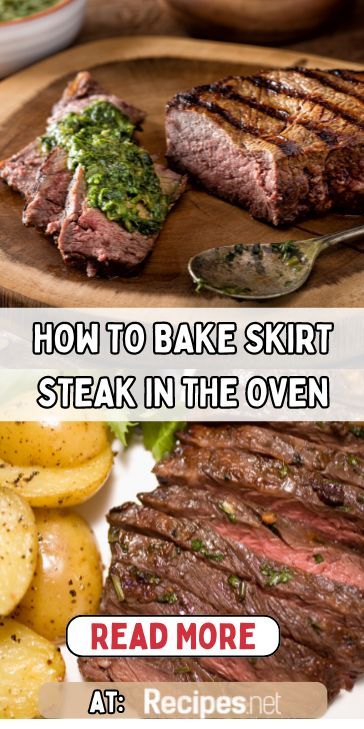 baked sliced skirt steak with a side potatoes Skirt Steak In Oven, Flank Steak Recipes Oven, Flank Steak Oven, Cooking Skirt Steak, Steak On Stove, Steak In The Oven, Wine Party Food, Marinated Skirt Steak, Skirt Steak Recipes