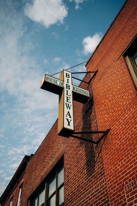 Bibleway House of Blessings vintage sign in Crown Heights, Brooklyn, New York Rail Transport, Crown Heights, Hotel Motel, Posters Framed, Brooklyn New York, Image House, Shutter Speed, City Skyline, Vintage Signs