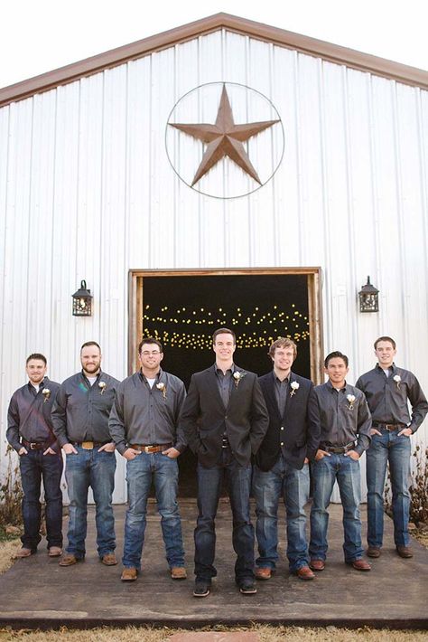 Groom Black Shirt And Jeans, Groomsmen Casual Attire Jeans, Casual Groom Jeans, Groom Attire Jeans And Boots, Wedding Jeans And Boots, Simple Groom Attire Jeans, Men Wedding Outfit Jeans, Jeans And Blazer Wedding Men, Jeans For Wedding Grooms