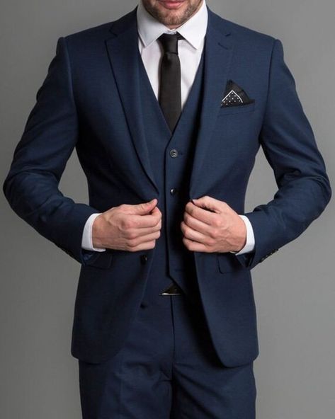 Introducing our Classic Luxurious Blue Men's Suit, a statement piece for the modern gentleman. This suit features a well-fitted blazer with a stylish notch lapel, paired with matching trousers for a sleek and cohesive look. The suit is complemented by a navy blue vest and a sophisticated lapel pin, adding a touch of elegance and flair. Perfect for weddings, business meetings, or any formal event, this suit is crafted from high-quality fabric ensuring comfort and durability. The vibrant Navy blue color stands out, making you the center of attention in any setting. Whether you're dressing up for a special occasion or looking to elevate your everyday style, this suit is a versatile addition to your wardrobe. It's also an excellent gift choice for the fashion-forward man. Order now and step up Navy Blue Suit Men, Paisley Tuxedo, Wedding Suits Men Blue, Terno Slim, Blue Tuxedo, Dark Blue Suit, Blue Suit Men, Wedding Suits Groom, Navy Blue Suit