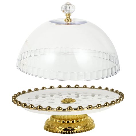 PRICES MAY VARY. GLASS DOME FOR CAKE STAND-- Simple and practical, this tray is and durable, it can serve you well. CAKE STAND 8 INCH ROUND-- It can be used as a cake plate, bread storage tray, confectionery and biscuit display plate or fruit tray. CERAMIC CAKE STAND-- very suitable for making delicate pastries and cake decorations. very useful. CAKE STAND WITH DOME-- Made of high- grade materials, and durable, with excellent texture. CAKE STAND WITH LID-- Made of ceramic materials, and durable, Texture Cake, Cake Stand With Cover, Cake Stand With Lid, Ceramic Cake Stand, Tray Ceramic, Cake Stand Ceramic, 8 Inch Cake, Cake Stand With Dome, Bread Storage