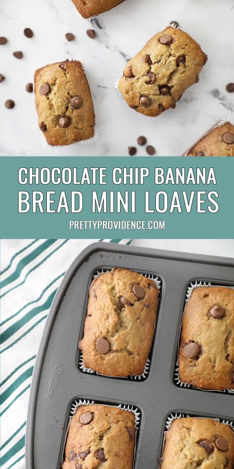 Banana Mini Cake, Easy Mini Bread Loaves, Mini Banana Bread Loaves Packaging, Banana Mini Loaf Recipe, Healthy Mini Banana Bread Loaves, Mini Banana Bread Loaves Chocolate Chips, Banana Bread In Brownie Pan, Banana Bread In Mini Loaf Pans, Mini Loaf Recipes Easy