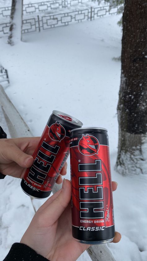 hell snapchat idea, winter ,aesthetic Hell Drink, Hell Energy Drink, Hell Energy, Snapchat Ideas, Money Generator, Work Nails, Energy Drink, Past Life, Study Tips