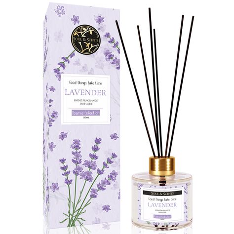 PRICES MAY VARY. Intro :- Introducing the Lavender Reed Diffuser by Soul & Scents - Create a Serene Ambiance Elevate your space with the captivating scent of our Lavender Reed Diffuser. Carefully crafted with a blend of high-quality lavender fragrance oil and a premium diffuser base, this reed diffuser brings the soothing essence of lavender into your home. Scent :- The natural reeds elegantly diffuse the soothing scent of lavender, filling your room with its calming and floral notes. Immerse yo Lavender Diffuser, Essential Oil Reed Diffuser, Room Freshener, Lavender Fragrance, Scent Diffuser, Fine Living, Essential Oil Fragrance, Toxin Free, Fragrance Diffuser