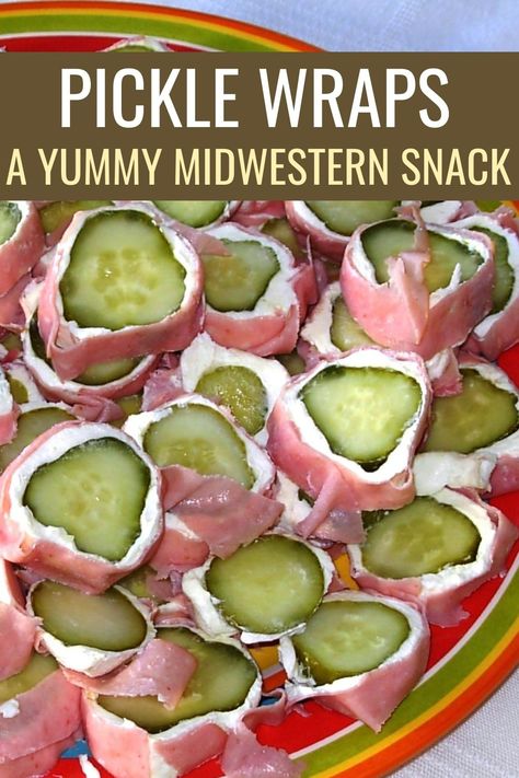 Pickle Wraps Easy Delicious Appetizer | Recipe Idea Shop Wraps With Cream Cheese, Pickle Wrap Dip, Pickle Appetizer Recipes, Pickle Wraps, Horderves Appetizers, Pickle Appetizers, Easy Delicious Appetizers, Easy Pickle, Wraps Easy