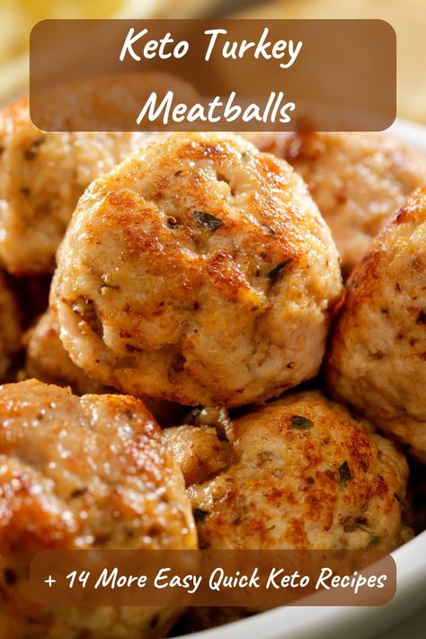 Get ready to indulge in a classic comfort food favorite with a keto twist – Keto Turkey Meatballs with Marinara Sauce. These tender and flavorful meatballs paired with a rich marinara sauce are not only delicious but also fit perfectly into your easy quick keto recipes for dinner lineup. With just a few simple ingredients and minimal prep time, you can enjoy a satisfying meal that’s low in carbs and high in flavor. Keto Ground Turkey Meatballs, Turkey Meatballs Keto, Keto Turkey Burgers, Keto Ground Turkey Recipes, Keto Turkey Meatballs, Easy Quick Keto, Meatballs With Marinara Sauce, Low Carb Turkey Meatballs, Flavorful Meatballs