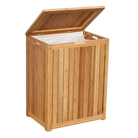 Amazon.com: Oceanstar Spa-Style Bamboo Laundry Hamper: Home & Kitchen Wooden Laundry Hamper, Wood Laundry Hamper, Wood Spa, Bamboo Cabinets, Spa Style, Clothes Hamper, Carmel Valley, Spanish Style Homes, Spa Room