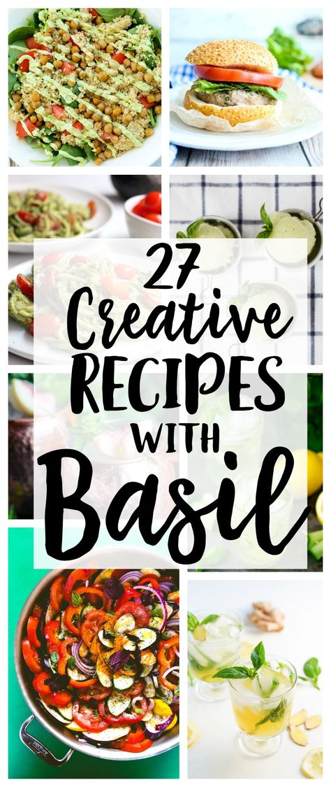 Basil recipes | summer garden | easy recipes | summer recipes Quinoa Lasagna, Recipes With Basil, Vegan Supper, Makeup Holders, Zucchini Quinoa, Fresh Basil Recipes, Flavored Butter Recipes, Summer Eats, Basil Recipes