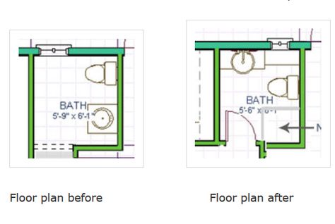 Half Bathroom Dimensions, Small Bathroom Dimensions, Contemporary Bathroom Ideas, Small Bathroom Redo, Small Half Bathroom, Powder Room Renovation, Small Bathroom Pictures, Bathroom Renovation Cost, Bath Redo