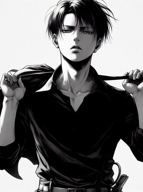 Levi Ackerman Hot, Captain Levi, Desen Anime, Anime Cover Photo, Attack On Titan Levi, Attack On Titan Art, Digital Art Anime, Cool Anime Pictures, Levi Ackerman