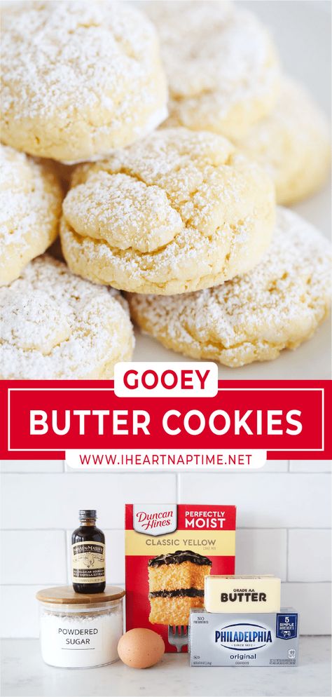 Easy Gooey Butter Cookies, Gooey Butter Cookies Cake Mix Paula Deen, Oort Gooey Butter Cookies, Butter Golden Cake Mix Cookies, Obey Gooey Butter Cookies, Ooey Gooey Butter Cookies Box Cake, Ooey Gooey Butter Cake Cookies, Cookies From Box Cake Mixes, Poet Gooey Butter Cookies