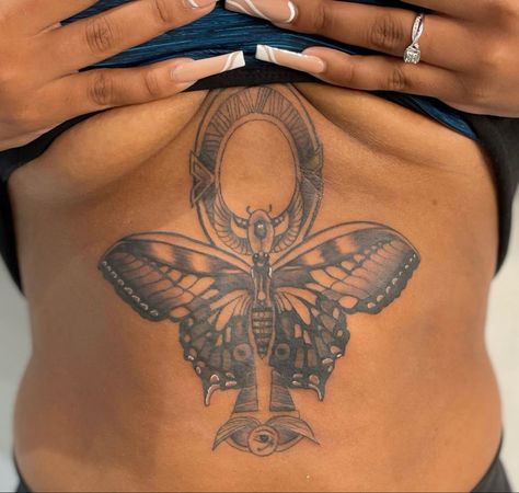 Spine Tats Black Women, Kaylynn Core, Tat Stencils, Cute Shoulder Tattoos, Exotic Tattoos, Spine Tats, Arm Sleeve Tattoos For Women, Belly Tattoos, Tasteful Tattoos