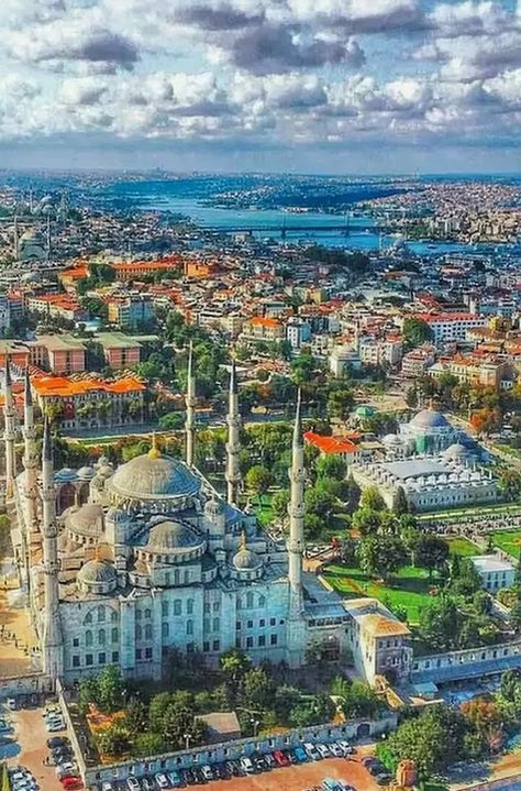 Turkey Masjid, Turkish Architecture, Hagia Sophia Istanbul, Paris Rooftops, Turkish Flag, Istanbul City, Damascus Syria, Istanbul Travel, Mosque Architecture