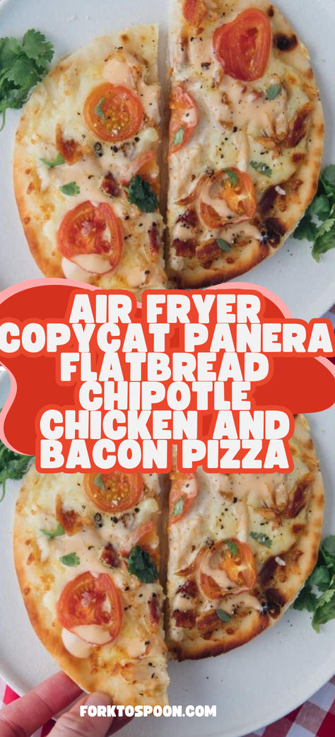 Air Fryer Copycat Panera Flatbread Chipotle Chicken and Bacon Pizza, Panera Flatbread Chipotle Chicken and Bacon Pizza, chipotle Chicken and Bacon Pizza, chipotle chicken and bacon flatbread pizza, chipotle chicken bacon ranch pizza Bacon Flatbread, Bacon Ranch Pizza, Flatbread Pizzas, Panera Copycat, Ranch Pizza, Chicken Bacon Ranch Pizza, Fast Pizza, Costco Chicken, Copycat Panera