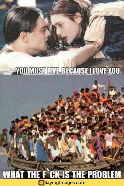 24 Funniest Titanic Memes That Will Surely Amuse You #titanicmemes #memes #funnymemes #humor #sayingimages Funny Titanic, Titanic Funny, Memes Hilarious, Humor Grafico, Funny Bunnies, Not Enough, Barack Obama, Bones Funny, Titanic