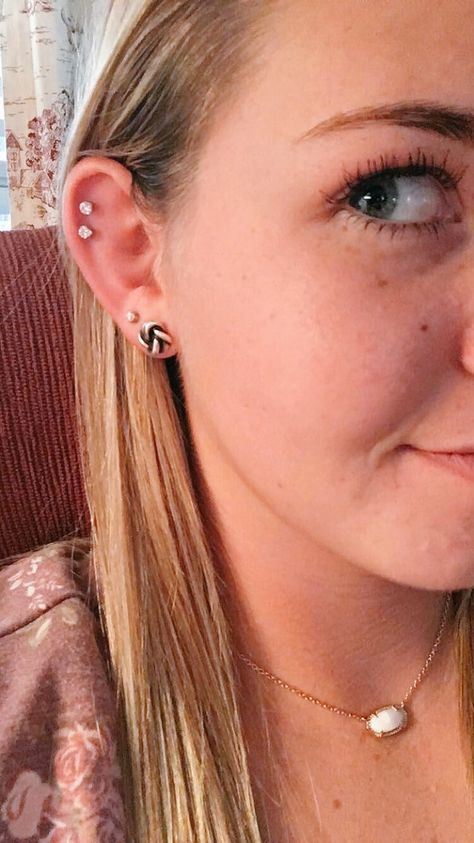 Double Helix Piercings, Double Helix Piercing, Double Helix, Helix Piercing, Helix, Piercing Tattoo, Ear Jewelry, Glow Up?, Earings Piercings