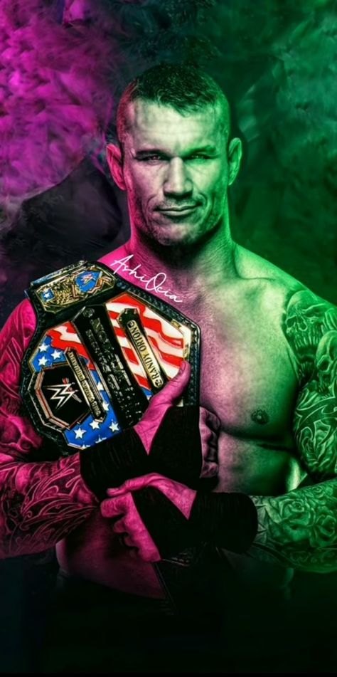 Randy Orton wallpaper Champion Wallpaper, Randy Orton Rko, Pink And Green Wallpaper, Randy Orton Wwe, Cr7 Ronaldo, Wwe Wallpapers, Girl Background, Cody Rhodes, Wrestling Superstars