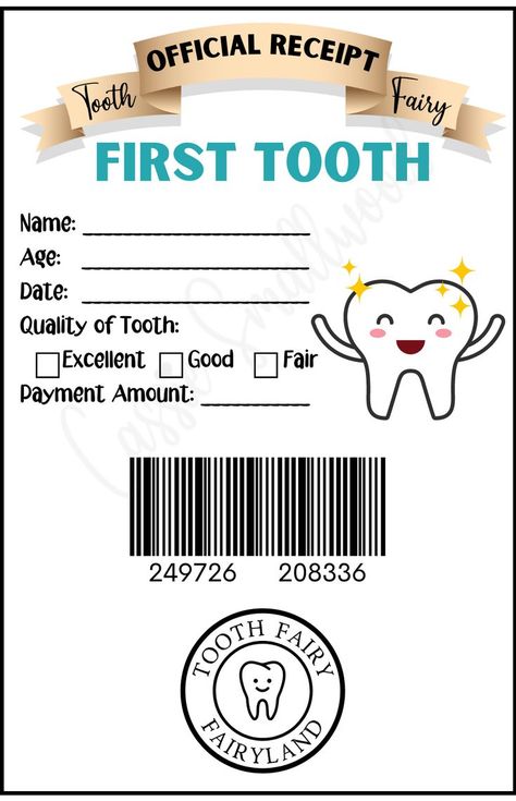 First tooth fairy receipt DIY tooth fairy ideas editable and fillable pdf Tooth Fairy Stationary Free Printable, First Tooth Celebration Ideas, First Loose Tooth Ideas, First Tooth Certificate Free Printable, Tiny Tooth Fairy Letter Printable Free, Tooth Fairy Ideas First Tooth, Mini Tooth Fairy Letter Free Printable, Lost First Tooth Ideas, Tooth Fairy Notes For Boys