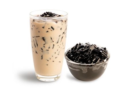 Es Cincau, Taiwan Street Food, Grass Jelly, Coffee Jelly, Buka Puasa, Asian Desserts, Drink Menu, Night Market, Dessert Drinks