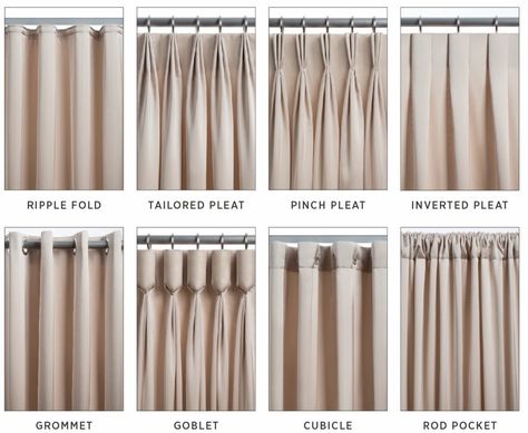 Inverted Pleat Drapery, Drapery Styles, Pleated Drapery, Curtain Styles, Pleated Drapes, Curtains And Draperies, Living Room Decor Curtains, Elegant Curtains, Types Of Curtains