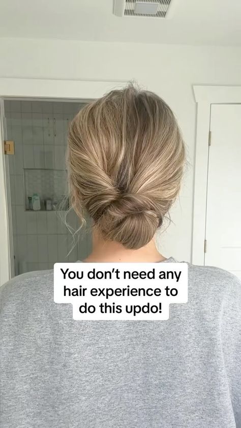 Easy Updo For Greasy Hair, Medium Hair Styles Updo Easy, Easy Updos You Can Do Yourself, Hairstyles For Long Layered Hair Updo, Easy Side Updos For Medium Hair, Med Hair Updos Simple, Easy Updo For Layered Hair, Easy Side Updos For Long Hair, How To Do Your Own Updo