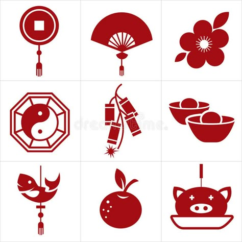 Chinese new year icon. For web or print , #Ad, #year, #Chinese, #icon, #print, #web #ad Hibiscus Clip Art, Chinese Vector, Chinese Icon, New Year Logo, Koi Art, Free Website Templates, Year Of The Pig, Graphic Design Trends, Graphic Design Tutorials