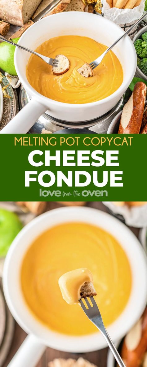 Fondue Cheese Recipe Melting Pot, Melting Pot Cheese Fondue Wisconsin Cheddar, Melting Pot Cheddar Cheese Fondue, Easy Fondue Recipes Cheese, Cheesy Fondue Recipes, Fondue Recipes Crockpot, Fondue Recipes Without Alcohol, Melting Pot Beer Cheese Fondue, Beer Cheese Fondue Recipe Melting Pot