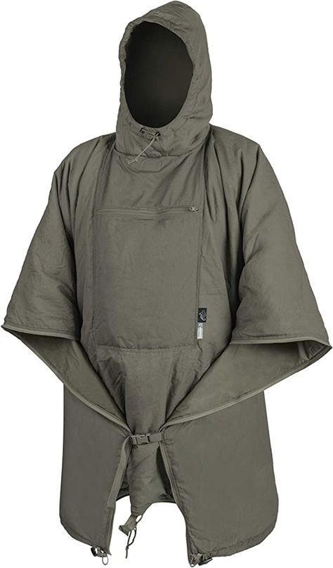 Amazon.com : Helikon-Tex Swagman Roll Military Poncho, Bushcraft Line - Multi-Purpose Rain Poncho & Emergency Poncho - Survival and Military Gear - Woobie Blanket & Jacket (Adaptive Green) : Sports & Outdoors Military Poncho, Supraviețuire Camping, Blanket Jacket, Tactical Wear, Bushcraft Gear, Green Sports, Lake Food, Summer Lake, Rain Poncho