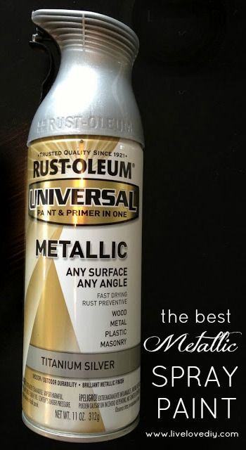 Rustoleum Titanium Silver Spray Paint - creates the most realistic 'brushed nickel' finish! Spray Paint Tips, Painting Hardware, Paint Hardware, Spray Paint Furniture, Painting Laminate Furniture, Painting Laminate, Silver Spray Paint, Laminate Furniture, Metallic Spray Paint