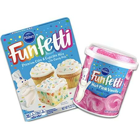 Frosting For Funfetti Cake, Vanilla Food, Premium Cake, Cupcake Mix, My Little Pony Birthday Party, Little Pony Birthday Party, Strawberry Cake Mix, Pink Vanilla, Funfetti Cake