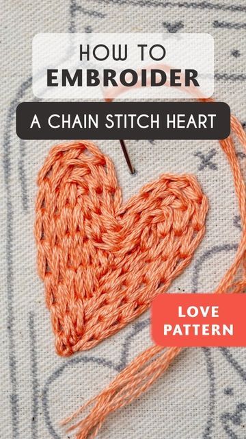 Heart Stitch Embroidery, Small Heart Embroidery, Flaming Heart Embroidery, Heart Shape Embroidery Designs, Heart Needlepoint Stitch, Star Embroidery, Subscription Gifts, Embroidery Videos, Learn Embroidery