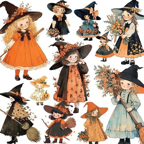 Kawaii Anime Little Witch Stickers Halloween Kids Scrapbook Journal DIY Decor Halloween Scrapbook, Kids Scrapbook, Diy Stationery, Halloween Clipart, Kids Stickers, Girl Stickers, Diy Stickers, Halloween Stickers, Halloween Girl