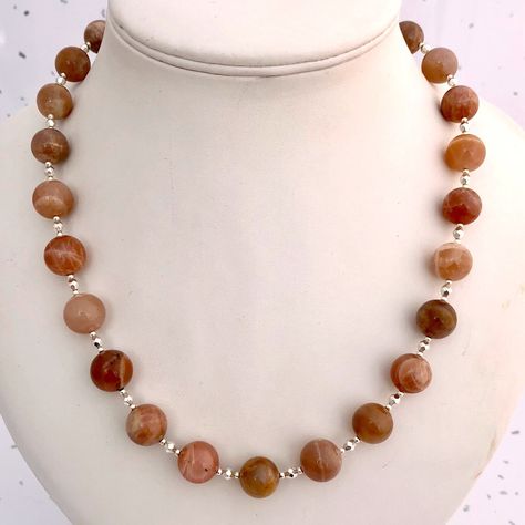 Peach Necklace, Bold Statement Necklaces, Jewelry Stones, Neck Jewelry, Natural Gemstone Necklace, Stones Necklace, Natural Stone Necklace, Stone Jewellery, Necklace Ideas