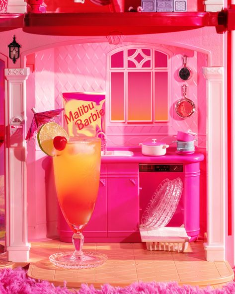 Barbie Dreamhouse Bar — Gerard + Belevender Barbie Bar, Bedroom Landscape, The New Barbie Movie, Old Barbie, Barbie Bedroom, Barbie Dreamhouse, Cocktail Photography, New Barbie, Barbie Movie