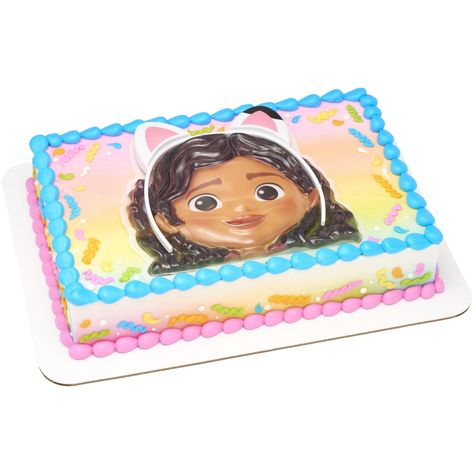 PRICES MAY VARY. Gabby's Dollhouse Adventure Cake Topper - Gabby's Dollhouse fans will love this decoration on their cake featuring an extra large 3-D topper and detachable cat ears headband. Interactive Decorations - Includes Gabby's cat ears headband so your Gabby's Dollhouse fan can join in the fun and explore Gabby's Dollhouse. (Not for children under 3 years). Food Safe & Strong - Gabby's Dollhouse DecoSet cake topper is made from food-safe molded plastic making it a safe and durable cake t Rainbow Cake Inside, Adventure Cake Topper, Adventure Cake, Adventure Decor, Cake Decorating Set, Toddler Birthday Party, Cat Ear Headband, Cat Ears Headband, Decorator Icing