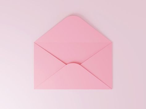 Envelope Opening Gif, 3d Envelope, Open Envelope, Letter Envelope, Pink Envelope, Envelope Lettering, Pink Envelopes, Background 3d, Announcement Cards